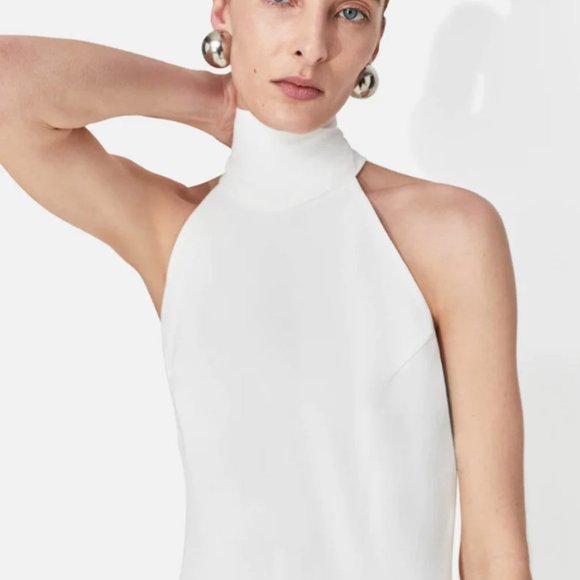 Galvan, Sienna Crepe Halterneck Gown - Picture 2 of 14